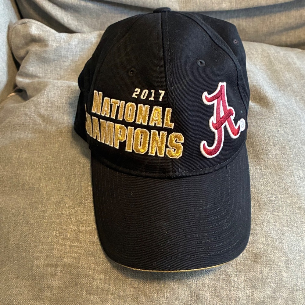 Nike 2017 Alabama National Champions Hat Crimson Tide Cap Black